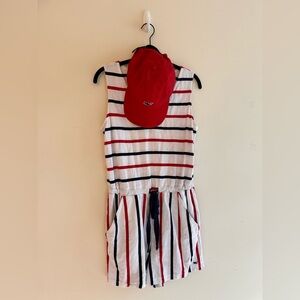 Vineyard Vines Romper and Hat Set